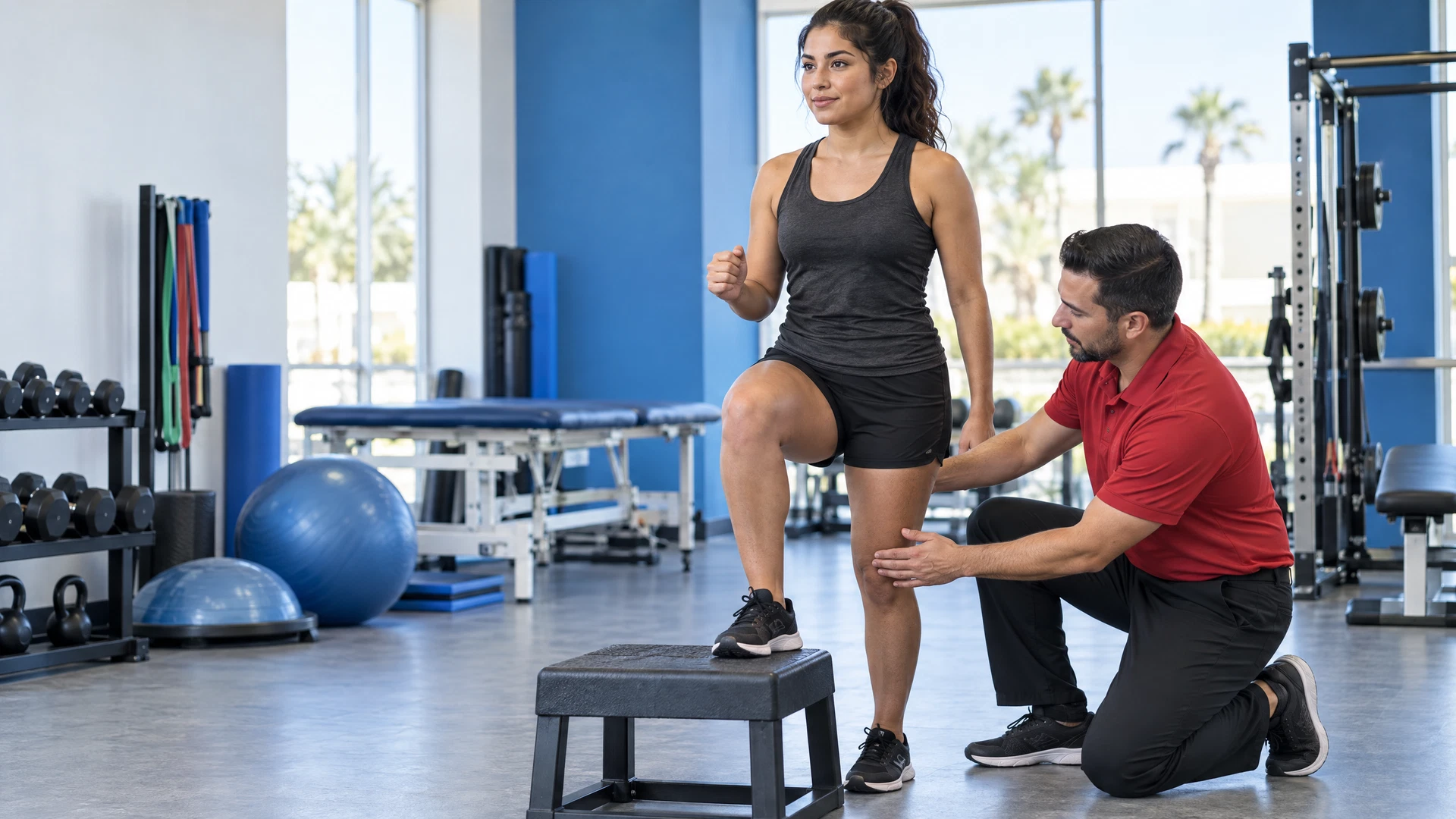 Sports Injury Rehab illustrative therapy scene